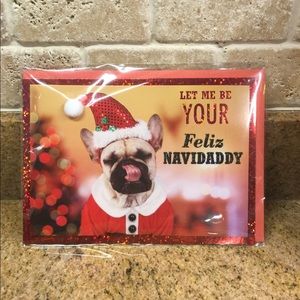 4/$20 - Funny Pug Christmas Card